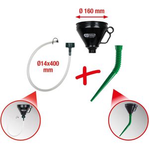 Produktbild für Trichter KS-Tools 150.9230, schwarz, 4-teiliges Set