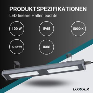Produktbild für LED-Hallenstrahler Luxula LX-LHB-100-5000, 12.400 Lumen