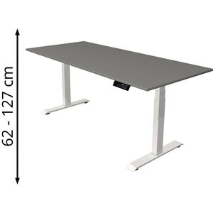 Produktbild für Schreibtisch Kerkmann Move 1 stable, graphit / weiß