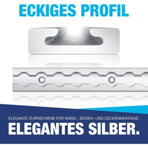 Produktbild für Airlineschiene NTG Standard, Set, zum Schrauben, 4 Stück