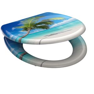 Produktbild für WC-Sitz Schütte Carribean 82363, oval, aus Duroplast