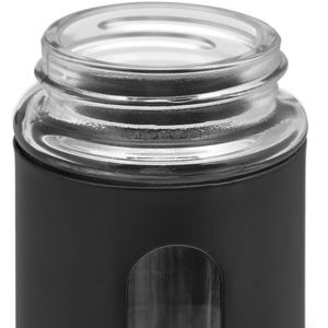 Produktbild für Gewürzgläser Relaxdays aus Glas, mit Edelstahlmantel &amp; -deckel