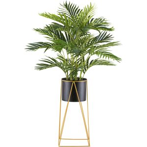 Creativ-green Kunstpflanze Kentiapalme, Kunstpalme im Topf mit 24 Palmenwedeln Höhe 110 cm