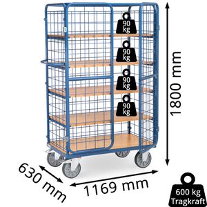 Produktbild für Etagenwagen Fetra Kastenwagen, 8581-3DE