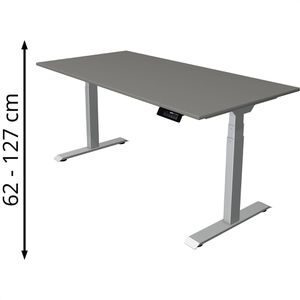 Produktbild für Schreibtisch Kerkmann Move 1 stable, graphit / silber