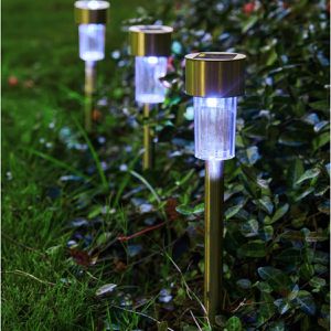 Produktbild für Wegeleuchte Monzana 103233, Edelstahl, silber