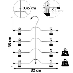 Produktbild für Hosenbügel Songmics CRI042BK, aus Metall
