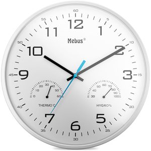 Wanduhr Mebus 16181, Kunststoff, analog, Quarzuhr