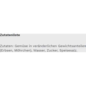 Produktbild für Gemüsekonserve Gut&amp;Günstig Erbsen mit Möhrchen sehr fein