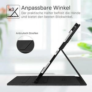 Produktbild für Tablet-Hülle Fintie Multi-Angle Viewing Case, schwarz