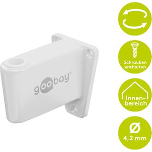 Produktbild für Leuchten-Halterung Goobay 55771, weiß