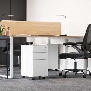 Produktbild für Rollcontainer Songmics OFC031W01, aus Metall, weiß