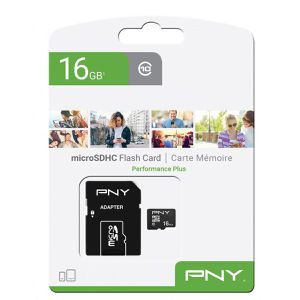 Produktbild für Micro-SD-Karte PNY Performance Plus, 16GB