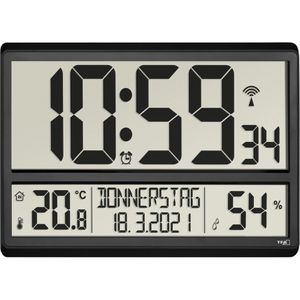 Wanduhr TFA 60.4520 XL, Kunststoff, digital, Funkuhr