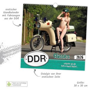 Produktbild für Erotikkalender Trötsch 2026509, DDR-Classics, 2026