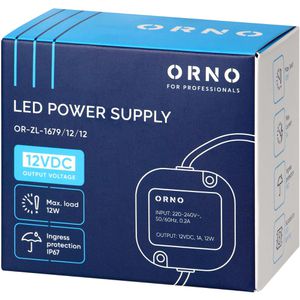 Produktbild für LED-Trafo Orno OR-ZL-1679, IP67 wasserdicht für außen
