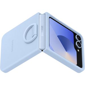 Produktbild für Handyhülle Samsung Silicone Case mit Ring EF-PF741, blau