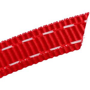 Produktbild für Geschenkband Präsent Stitches, rot/weiß