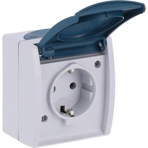 Produktbild für Steckdose Busch-Jaeger Ocean 20 EW-53, IP44, Aufputz