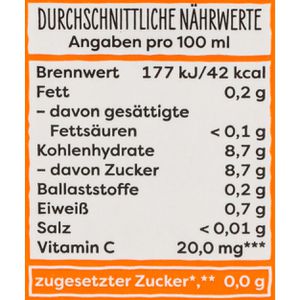 Produktbild für Saft Beckers Bester, Orange, ohne Zuckerzusatz