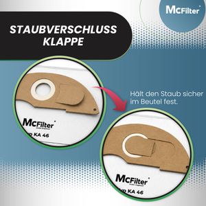 Produktbild für Staubsaugerbeutel McFilter KA 46, 430240162