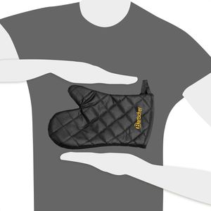Produktbild für Ofenhandschuh Bartscher Topfhandschuhe 300, schwarz