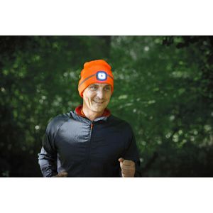 Produktbild für Wintermütze Gebol Haube LED, signalorange