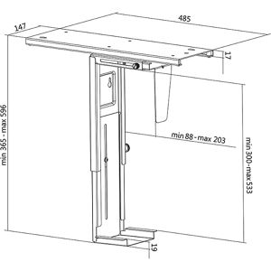 Produktbild für PC-Halterung LogiLink EO0004, drehbar, schwarz
