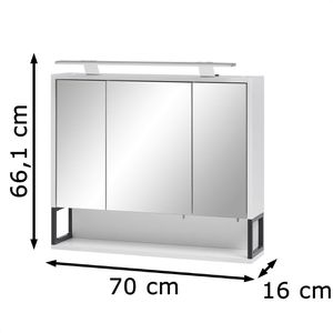 Produktbild für Spiegelschrank Schildmeyer Limone 146034, weiß