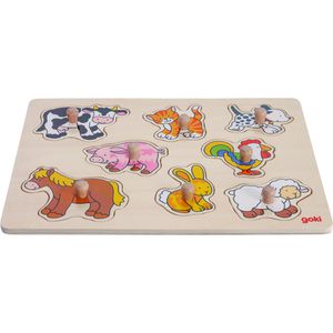 Produktbild für Motorikspielzeug Goki 57873, Bauernhof VII