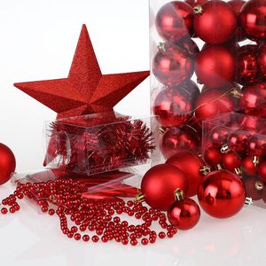 Produktbild für Weihnachtskugeln Deuba 103312, rot