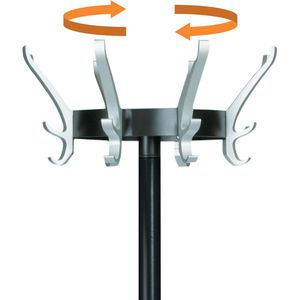 Produktbild für Garderobenständer Unilux Cypres 100340639, schwarz
