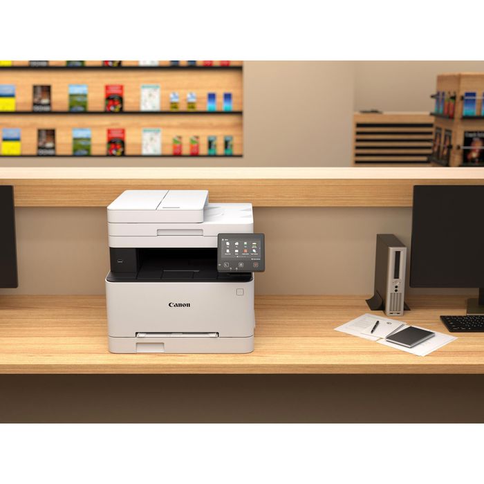 Multifunktionsgerät Canon i-SENSYS MF657cdw, ADF, Kopierer, Laserfax ...