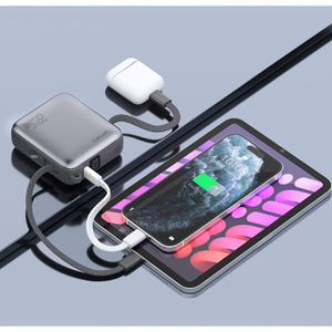 Produktbild für Powerbank 4smarts Pocket Dual Cord, 10000mAh