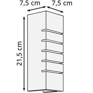 Produktbild für Wandleuchte Nordlux Lancio Square, Aluminium &amp; Gips, für innen
