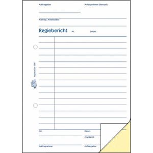Produktbild für Regiebericht Zweckform 1775, A5