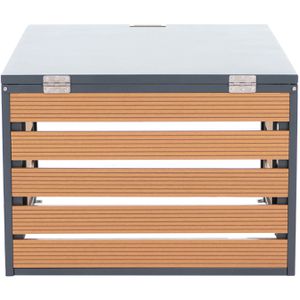 Produktbild für Mähroboter-Garage Mendler HWC-L45, eiche, aus WPC und Metall