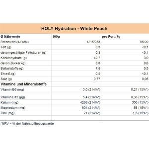 Produktbild für Getränkepulver Holy Hydration White Peach