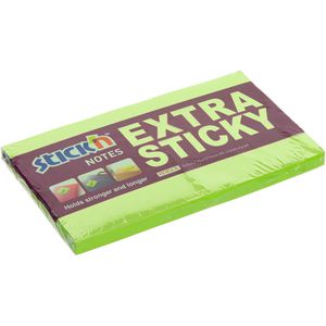Produktbild für Haftnotizen Stickn Extra Sticky Notes, neongrün