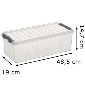 Produktbild für Aufbewahrungsbox Sunware Q-Line Box 82300609, 9,5L