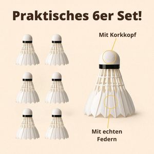 Produktbild für Badminton-Bälle Best-Sporting Turnier-Federbälle