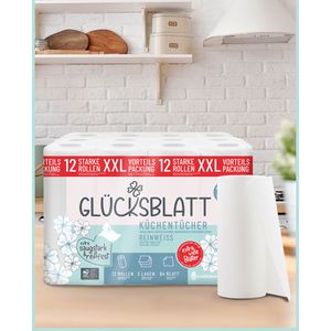 Produktbild für Küchenrolle Glücksblatt Reinweiss, XXL-Pack, 3-lagig