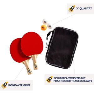 Produktbild für Tischtennisschläger Best-Sporting 822196, 6-teiliges Set