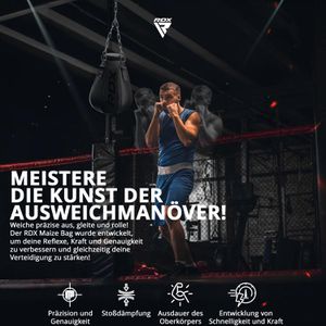 Produktbild für Boxsack RDX-Sports Maize Set, gefüllt mit Textilresten, 8 kg