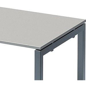 Produktbild für Schreibtisch Bisley Cito, DUF1208GW355, weiß / silber