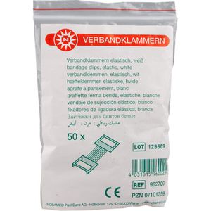 Produktbild für Verbandklammern Nobamed weiß
