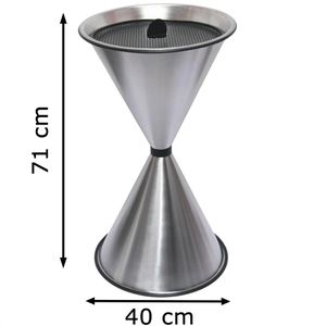 Produktbild für Aschenbecher SZ-Metall Diabola, 29718, silber, Outdoor