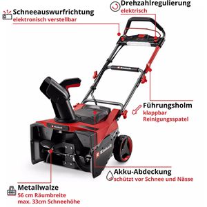 Produktbild für Schneefräse Einhell-Professional GP-ST36/53 Li E BL-Solo, Akku