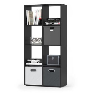 Produktbild für Bücherregal Vicco Scutum, schwarz