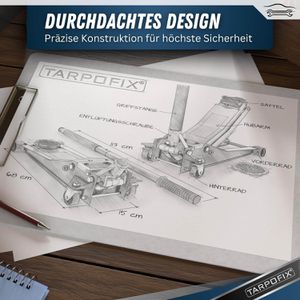 Produktbild für Rangierwagenheber Tarpofix WGH-30-RO, rot